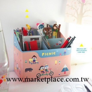 韓國 自制DIY筆筒PAPER PENCIL BOX 粉工廠,批發,進口,代購