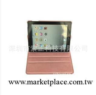 ipad 360度旋轉皮套 ipad2 3代保護皮套 三卡位防滑設計 智能休工廠,批發,進口,代購