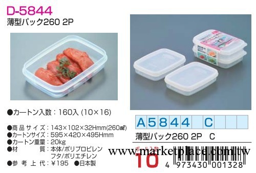 日本原裝進口 SANADA 冰箱冷藏保鮮盒 食物收納盒 2個裝 095工廠,批發,進口,代購