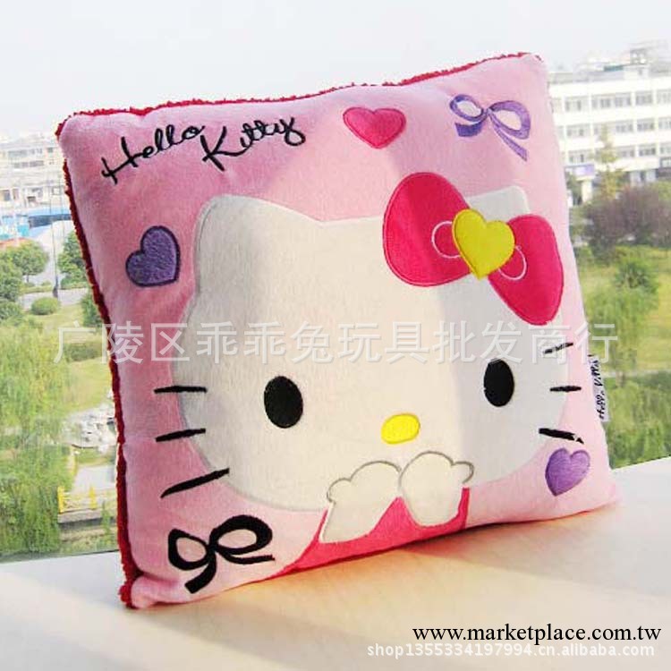 批發價毛絨玩具公仔 Hello Kitty靠墊 KT貓抱枕 凱蒂貓靠枕凱蒂貓工廠,批發,進口,代購