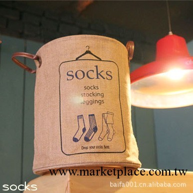 棉麻復古收納袋（socks）1018  韓國專櫃收納    復古   zakka風工廠,批發,進口,代購