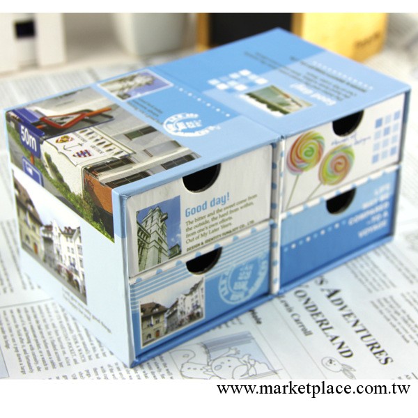 FUNJOY 韓國文具批發 旅遊風景收納紙盒/文具盒 .01926-1工廠,批發,進口,代購