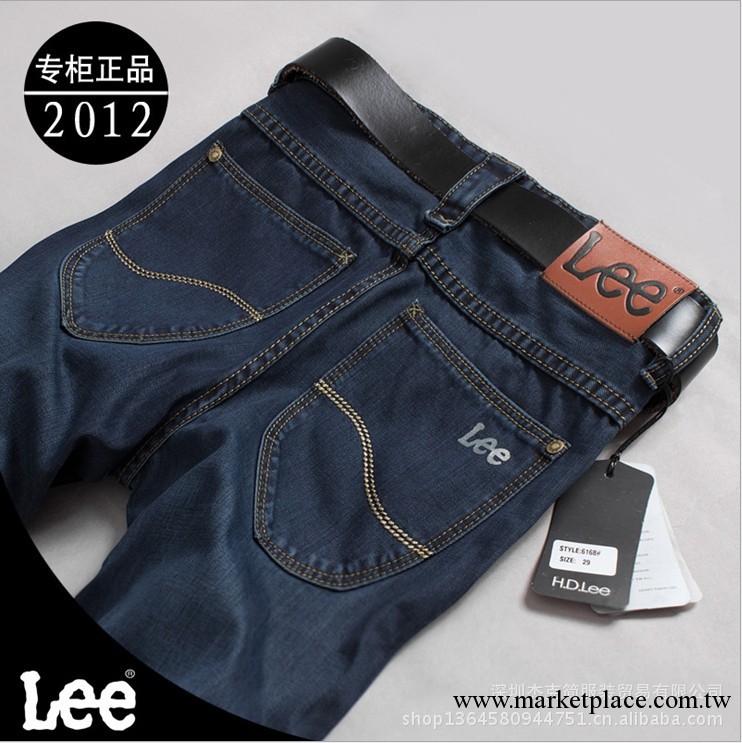 正品lee男士牛仔褲 男款褲子夏季薄款大碼 韓版 李牌小腳牛仔褲潮工廠,批發,進口,代購
