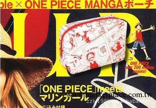 日本雜志款附錄 海賊王one piece漫畫收納 筆袋 化妝包 B1056工廠,批發,進口,代購