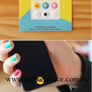 蘋果 HOME按鍵貼 iphone5 3GS 4 4S保護貼 聰明豆 手機按鍵貼工廠,批發,進口,代購
