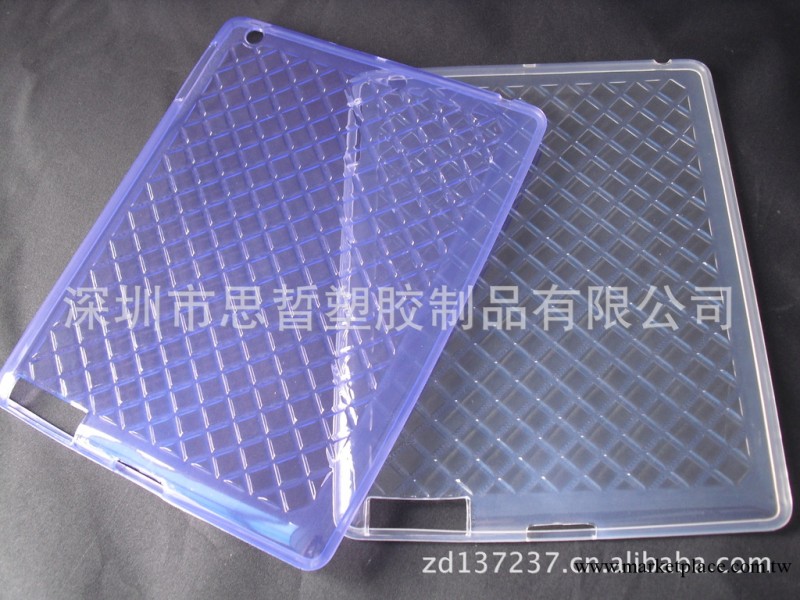 【新品上市】 Ipad 3 New ipad 防滑 鉆石紋保護套IPAD4TPU清水套工廠,批發,進口,代購