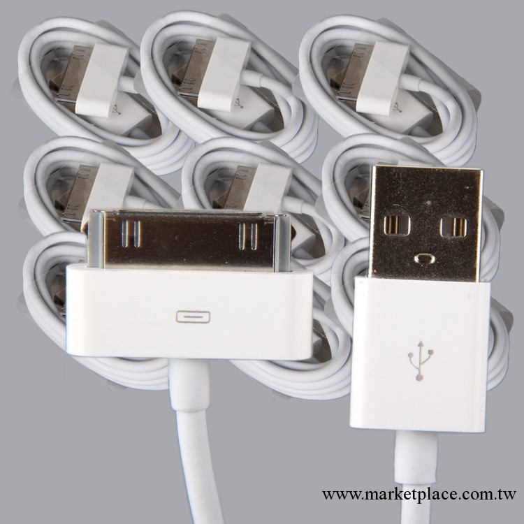 廠價直銷 蘋果iphone4原裝數據線 精防1:1高品質 4S蘋果數據線工廠,批發,進口,代購