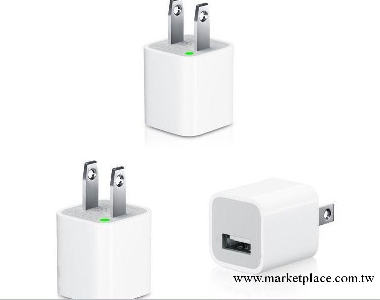 蘋果手機充電器足1A iphone4S綠點充頭 3代綠點USB充電器 廠批發工廠,批發,進口,代購