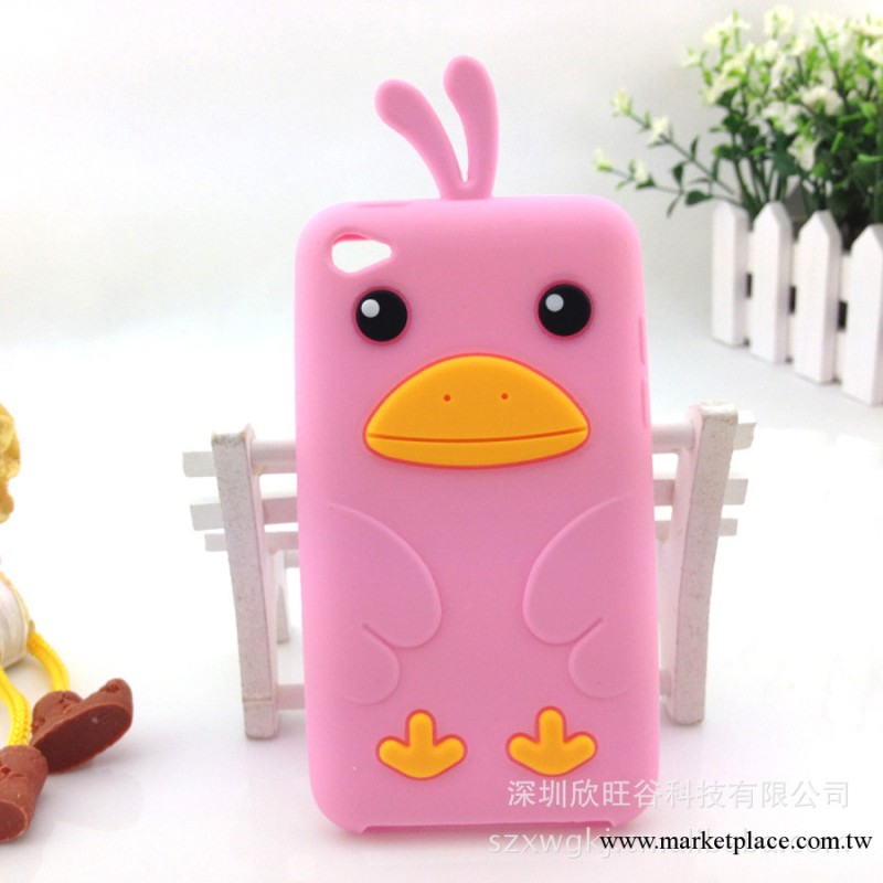 蘋果ipod touch 4 手機保護套 韓國可愛萌萌小雞 itouch4矽膠外殼工廠,批發,進口,代購