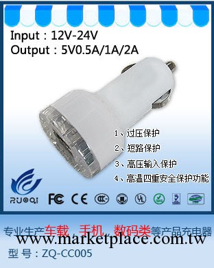 mini雙USB車載充電器工廠,批發,進口,代購
