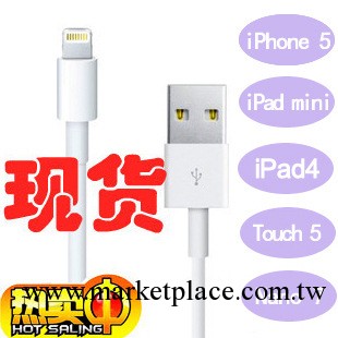 iphone5數據線 1:1 蘋果5數據線 高仿 一體頭白色8P帶鋁箔屏蔽1米批發・進口・工廠・代買・代購