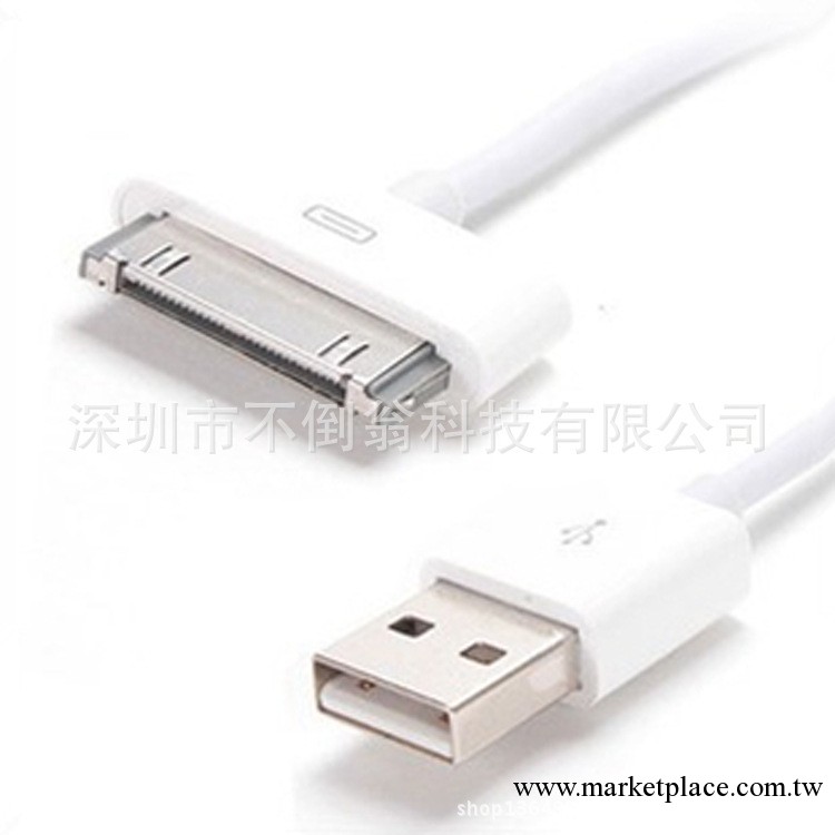 供應 蘋果數據線 iphone4 ipad 6針6芯 磨砂印字版 帶鋁箔 超穩定工廠,批發,進口,代購