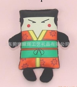 縐佈卡通抱枕靠枕迷你手機吊飾腕帶日本美少女動漫收口袋小人物工廠,批發,進口,代購