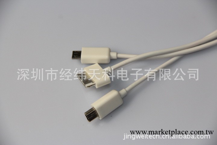 蘋果ipad iphone MICRO USB MINI USB 三合一USB口伸縮線數據線工廠,批發,進口,代購