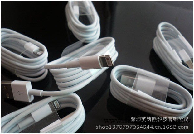 iphone5原裝數據線 采用原裝方案 支持蘋果升級IOS7.0 蘋果5代線工廠,批發,進口,代購