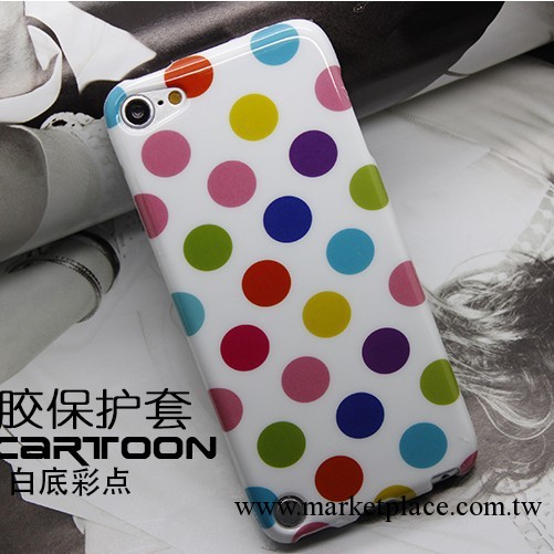 蘋果ipod touch 5代保護套 保護殼 保護套 波點 矽膠套 外殼配件工廠,批發,進口,代購