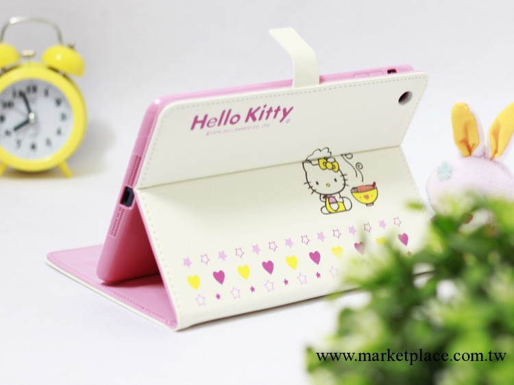 廠傢直銷 hello kitty卡通圖案ipad mini皮套保護殼帶休眠功能批發・進口・工廠・代買・代購