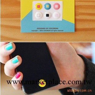 MM最愛cocoroni iphone 4S3gs ipod touch ipad HOME 按鍵保護貼工廠,批發,進口,代購