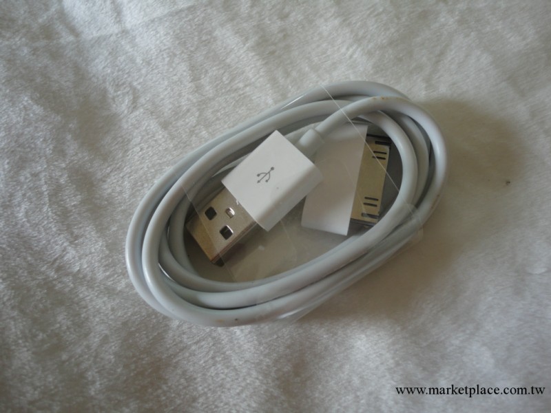iphone4S數據線 彩色數據線 iphone充電線 6芯磨砂 印字 線長1M工廠,批發,進口,代購