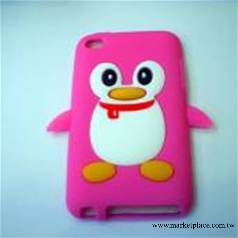 低價ipod touch4企鵝手機套，TOUCH4矽膠套，蘋果4代矽膠套，工廠,批發,進口,代購