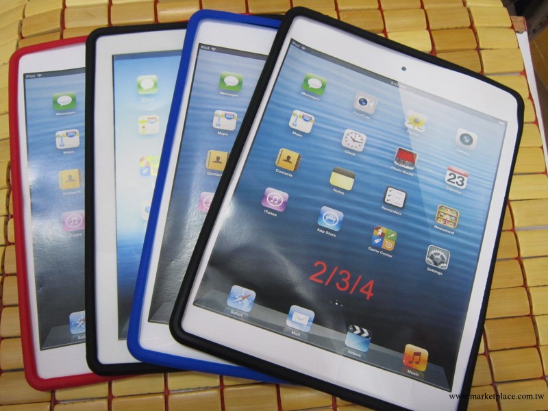 蘋果 ipad 2/3/4 矽膠套 軟膠套 平板電腦殼 保護殼 光面 平面 殼工廠,批發,進口,代購