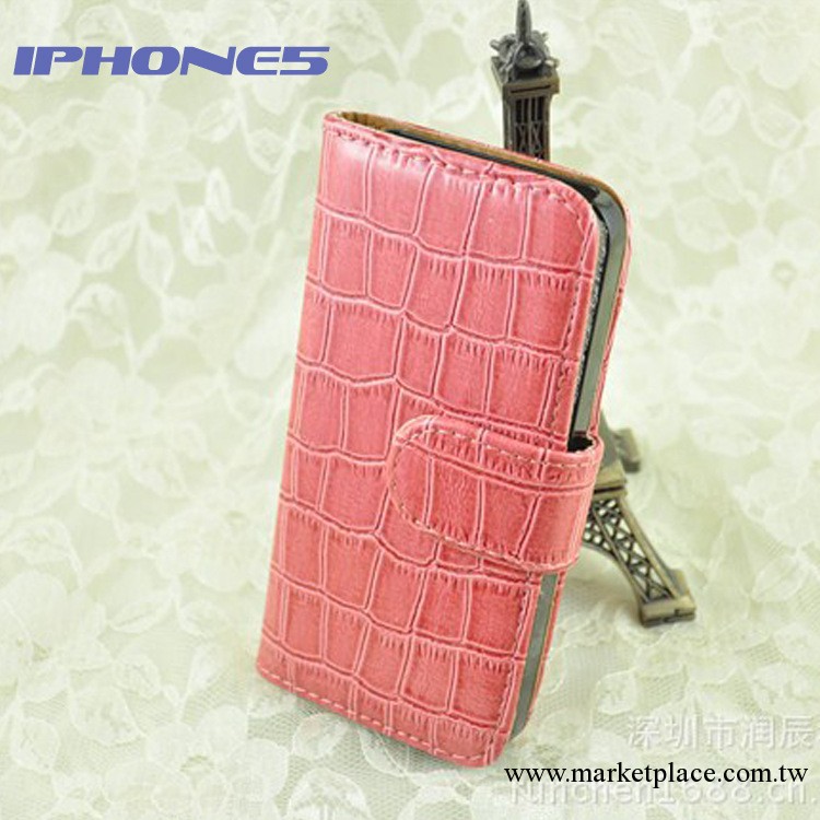 iphone5皮套 iphone5手機套 iphone5手機皮套 鱷魚紋左右開皮套工廠,批發,進口,代購