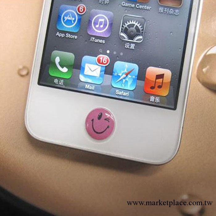 蘋果IPhone IPod IPad Home鍵貼 按鍵貼 立體按鍵貼 手機保護貼工廠,批發,進口,代購