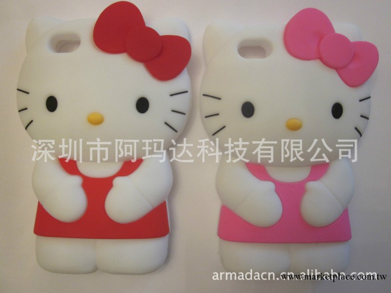 hello kitty 立體貓蘋果iphone4/4S矽膠保護套/小貓矽膠手機套工廠,批發,進口,代購