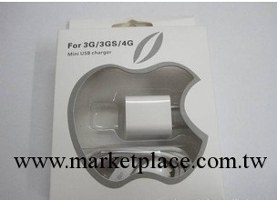 蘋果iPhone4G 4S/3GS/ipod綠點充電器+數據線 蘋果二合一套裝工廠,批發,進口,代購