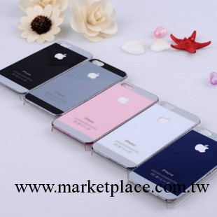 廠傢批發  iPhone5手機殼 蘋果5代手機套 LOGO來電自發光保護後殼工廠,批發,進口,代購