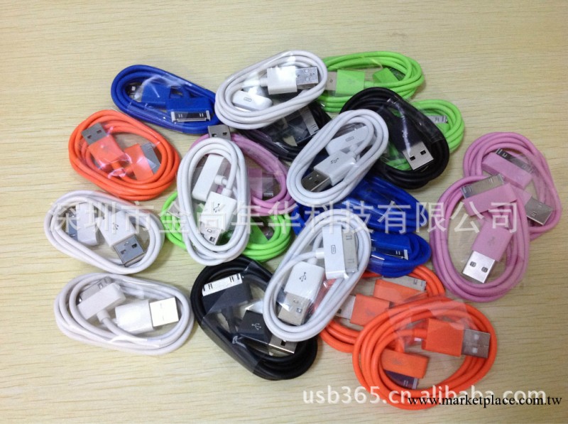 蘋果數據線 ipad 4S ipod iphone數據線 1米4針4芯數據線工廠,批發,進口,代購