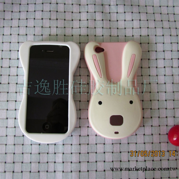 爆款 萌兔 砂糖兔手機套 iphone4/4S 矽膠保護殼 工廠直銷 矽膠套批發・進口・工廠・代買・代購
