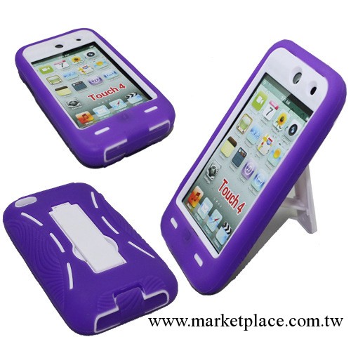 蘋果ipod touch 4 二合一機器人 矽膠PC  手機殼 手機套工廠,批發,進口,代購