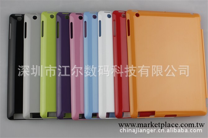 ipad smart cover 伴侶殼 水晶 newipad 2/3/4 透色/實色 防脫落工廠,批發,進口,代購