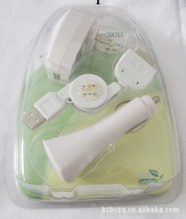 蘋果車載充電器,IPHONE/IPOD三合一數據線,車充 旅行充電器套裝工廠,批發,進口,代購