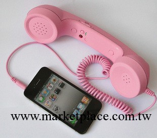 蘋果話筒iphone4s5磨砂調音防輻射電話筒復古式手機聽筒耳機工廠,批發,進口,代購