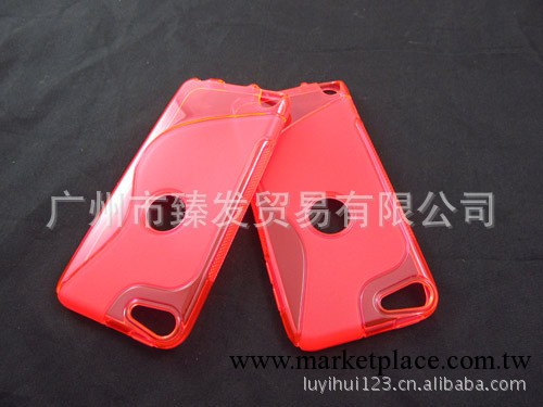 新款ipod touch5 S紋清水套 開孔 TPU手機套 保護殼工廠,批發,進口,代購