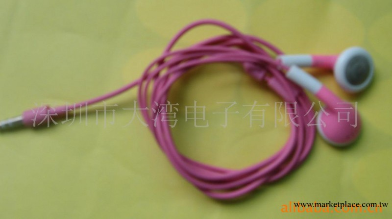 工廠特價　蘋果耳機 二代 粉紅 .藍.黑.白IPOD耳機工廠,批發,進口,代購