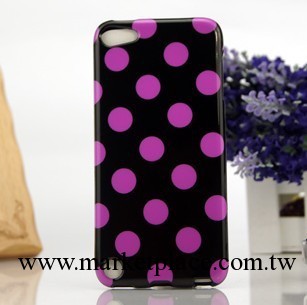 蘋果 touch5 保護殼 ipod touch5 殼 保護套 清水套 軟殼 波點套工廠,批發,進口,代購