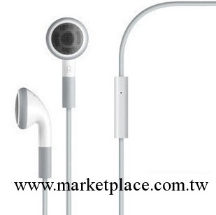 蘋果 耳機 帶麥克風 iphone4 3GS ipad touch4 ipod shuffle 耳機工廠,批發,進口,代購