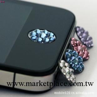 iPhone4 iPod iPad2 鉆石按鍵貼 按鈕貼 水晶HOME保護貼工廠,批發,進口,代購