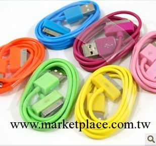 蘋果數據線 iphone數據線 ipad數據線 4 4S ipod 彩色數據線 批發工廠,批發,進口,代購