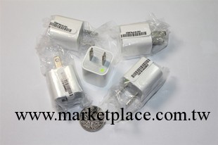 蘋果手機iPhone4 3GS 4S ipod 蘋果 5代充電器 USB 綠點充電頭工廠,批發,進口,代購
