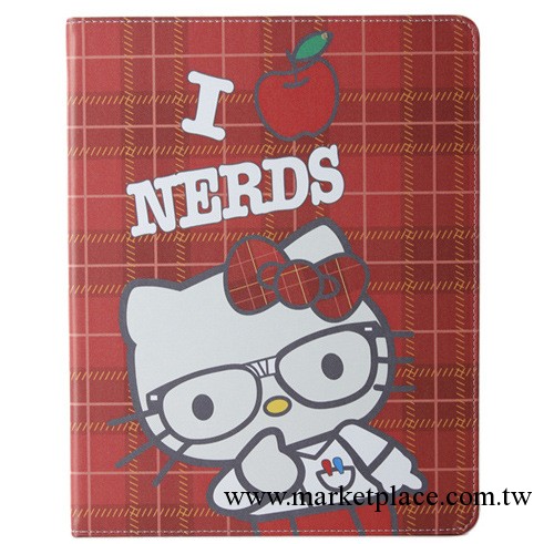 A399 蘋果 ipad 2 3 4 HELLO KITTY 帶支架多檔位保護皮套 外套工廠,批發,進口,代購