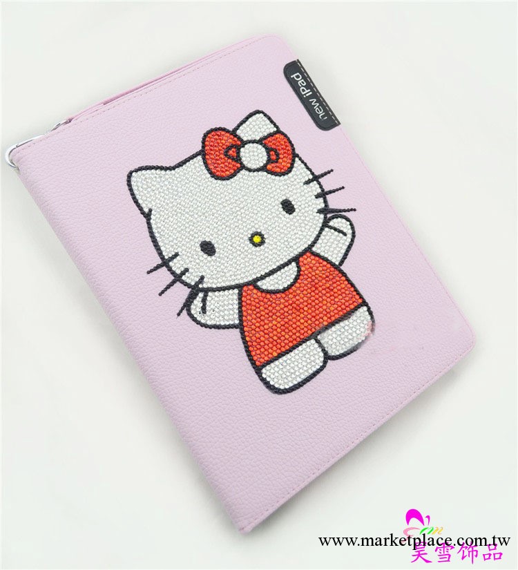 熱賣 新款鑲鉆水鉆Kitty   IPAD MINI 鑲鉆皮套 來樣訂做 加工工廠,批發,進口,代購