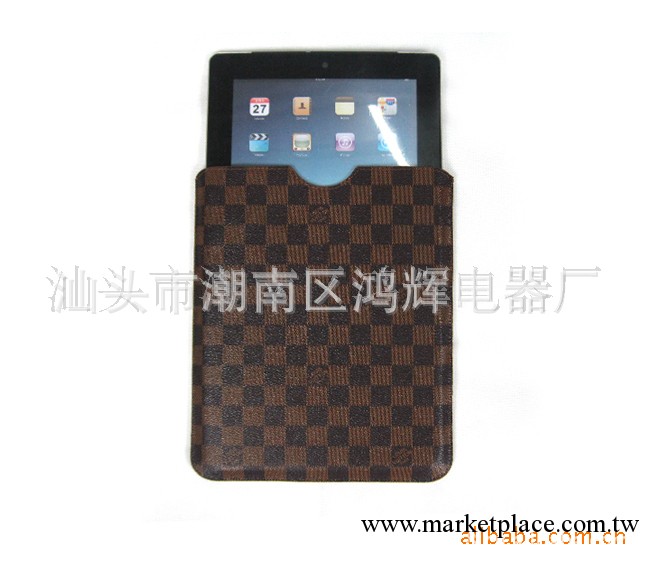 蘋果IPAD CASE IPAD2代通用直插皮套內膽包  LV印花工廠,批發,進口,代購