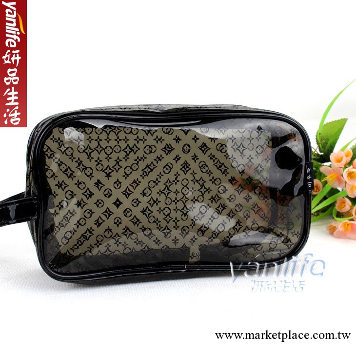 韓國 加厚防水洗浴包/洗漱包/收納包  黑色8142-HH/棕色8142-KF工廠,批發,進口,代購