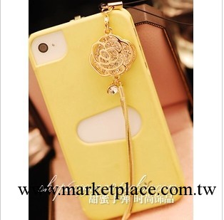 滿鉆玫瑰花 流蘇 新品蘋果 手機耳機iphone 防塵塞掛件吊墜 6900工廠,批發,進口,代購