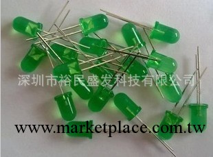 供應 3MM 綠發綠光 發光二極管 綠色LED(100個起) 短腳長腳工廠,批發,進口,代購