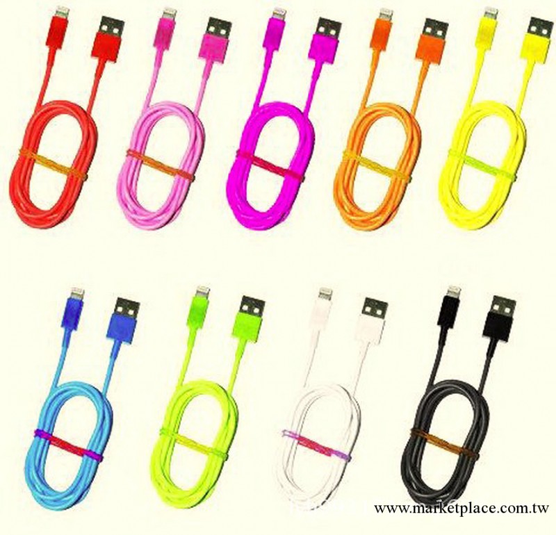 【廠傢直銷】現貨供應批發新潮彩色蘋果5手機連接器 品質保障工廠,批發,進口,代購